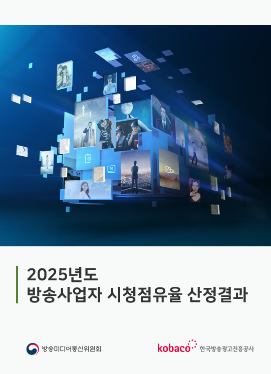 2025년 방송사업자 시청점유율 산정 결과